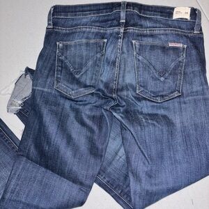 HUDSON Women’s Colette Midrise Skinny Frayed Hem Stretch Dark Rinse 26 Slim